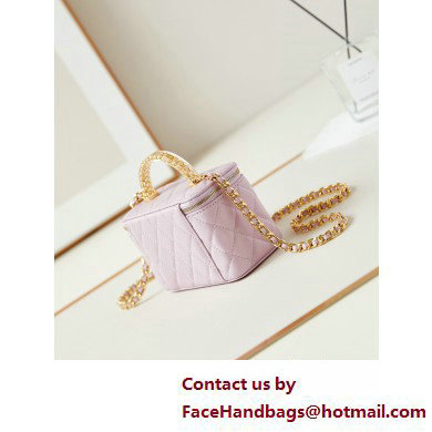 Chanel Lambskin, Resin  &  Gold-Tone Metal Clutch with Chain Bag AP3820 Lavender 2025